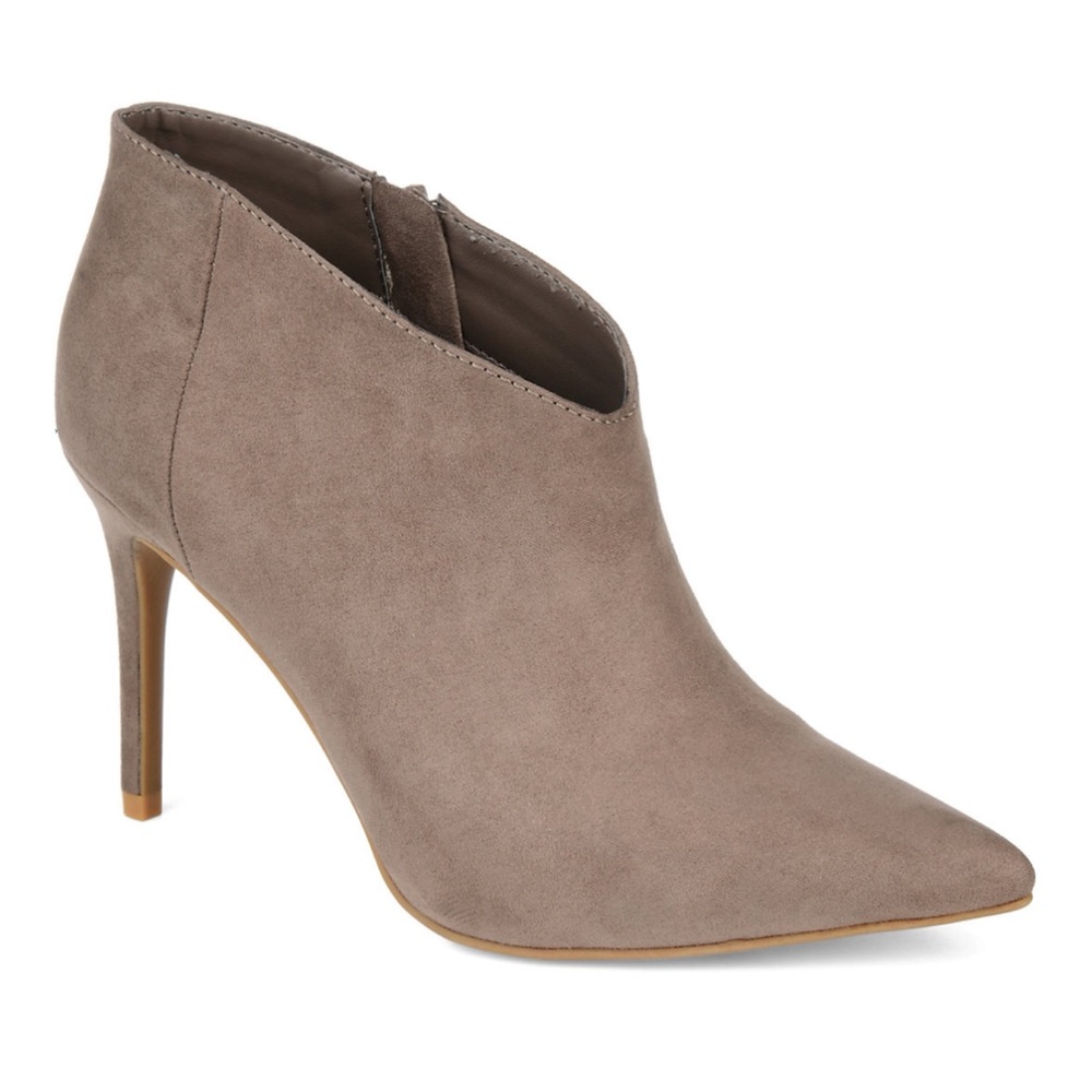 NIB Journee Collection Demmi Ankle Boots Taupe Size 7.5